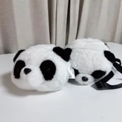 【2点セット】パンダ ポシェット 鞄