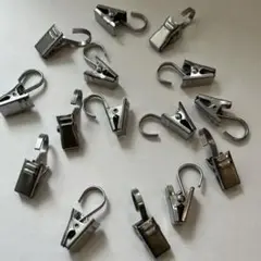 金属製クリップフック 15個セット　カーテンクリップ