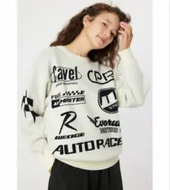 RODEO CROWNS WIDE BOWL オートレース ニットトップス 白