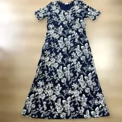 《美品》ローラアシュレイ　ワンピース LAURA ASHLEY 花柄半袖ワンピ