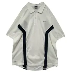 NIKE DRI-FIT ポロシャツ 半袖 XL ホワイト スポーツ