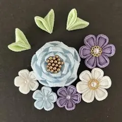 【No.708】つまみ細工　花パーツ