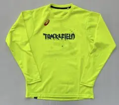 アシックス asics ランニングウェア 長袖 シャツ 蛍光イエロー 陸上 S
