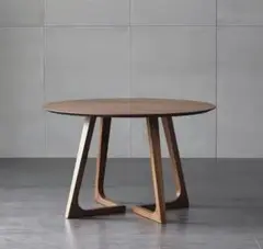 円形木製テーブル モダンスタイル
