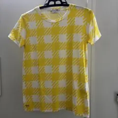 LACOSTE ラコステ Tシャツ イエロー チェック柄のサムネイル