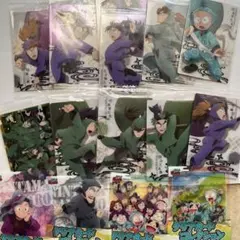 忍たま乱太郎 ツインウエハース メタリックプラカード 10枚、クリアカード 4枚