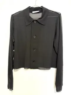 極美品 ASTRAT ブラック シアー 夏 長袖シャツ ジャケット UAのサムネイル