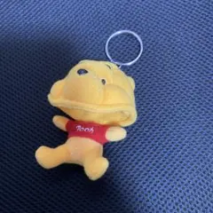 プーさん　キーホルダー　ぬいぐるみ　被り物