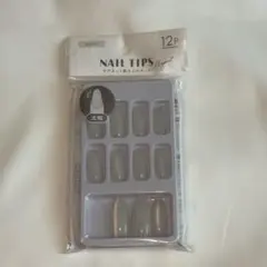 マグネット風ネイルチップ ホワイト 12P