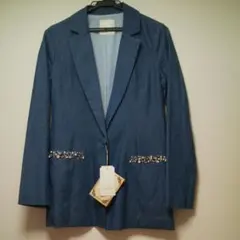 リエンダ rienda 薄手デニム風テーラードジャケット