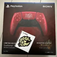 新品★PS5 DualSense ワイヤレスコントローラー モンハン限定