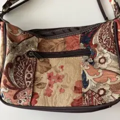 新品未使用2way花柄ペイズリーショルダーバッグ
