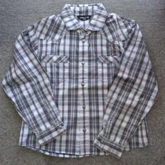 COMME CA ISM チェック柄長袖シャツ 120cm