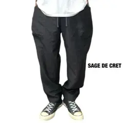 SAGE DE CRET ウールリネンペグトップワークパンツ