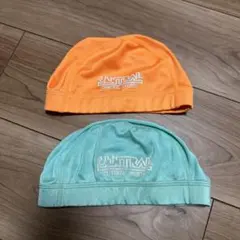 セントラルスポーツクラブ　水泳帽　オレンジ　緑