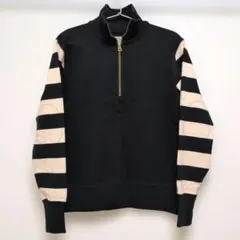 ハーフジップ ニット