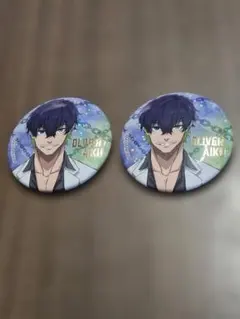 ブルーロック展 ホログラム箔押し缶バッジ オリヴァ・愛空 2個セット