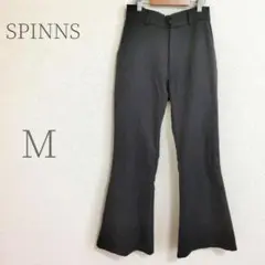 スピンズ　フレアパンツ ブーツカット M　きれいめパンツ 脚長効果