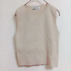 BABYLONEvバビロンノースリーブニットプルオーバー ベージュ フリーのサムネイル