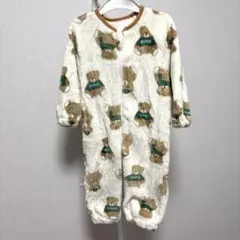 80 クマ柄フリーススリーパー 着る毛布