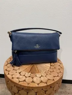 ケイトスペード　2WAYバッグ レザーネイビー