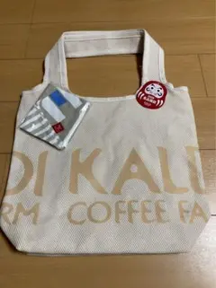 カルディ2026食品福袋　トートバッグ、手拭いエコバッグのみ