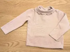 プティマイン　オーガニックコットン　長袖カットソー　くすみピンク 100cm