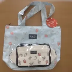 KALDI　いちごバッグ 2026　バッグ　保冷バッグ 　2点セット