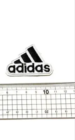 新品 adidas BIG刺繍ワッペン アイロン パッチ ブラック ホワイト