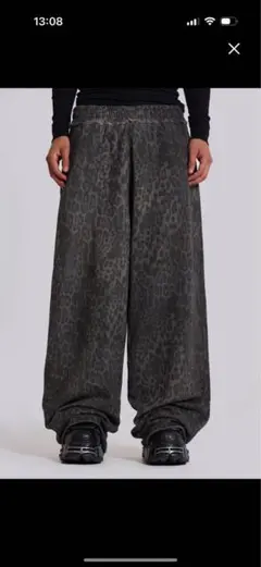 CHARCOAL LEOPARD MONSTER JOGGERS