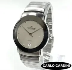 【新品電池】CARLO CARDINI QZ シルバー レディース 時計 稼働のサムネイル