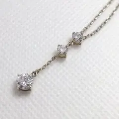 ヴァンドーム青山 K10WG ダイヤ しずく ネックレス 保証書付 - メルカリ