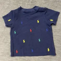 ネイビー ポロシャツ風Ｔシャツ　6M