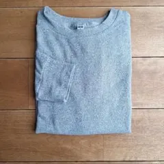 UNIQLO　ソフトニットフリースクルーネックT