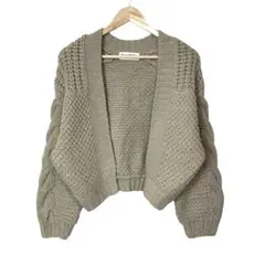 スナイデル　ローゲージアクリルニットカーディガン　ドロップショルダー　FREE