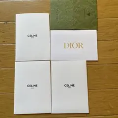 CELINE Dior GUCCI ショップ 封筒 セットのサムネイル
