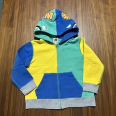BAPE KIDS シャークパーカー 迷彩 140cm - メルカリ