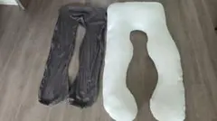 NELUKA　ハグモッチ　U字型　抱き枕　コットングレー