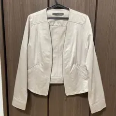 【美品/最終値下】MARC6NUMBER アイボリー ノーカラージャケット