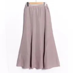 chocol raffine robe モカ色ロングフレアスカート 新品