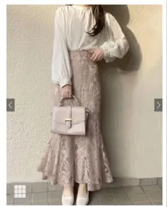 GRL 花柄レースマーメイドスカート　nh54