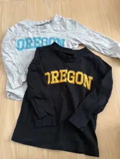 OREGONロゴ 長袖カットソー 2枚セット 90cm