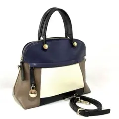 美品 FURLA パイパー 2wayショルダーハンドバッグ 人気カラー