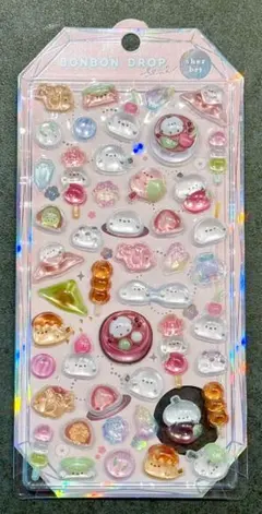 【正規品】　もちもちボンボン　ドロップシール　シマエナガ　和菓子　クーリア