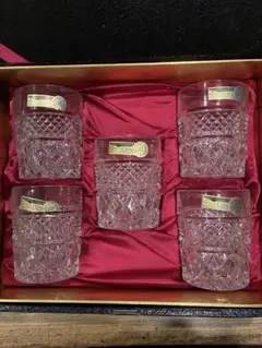 BOHEMIA CRYSTAL クリスタルグラス 5個セット