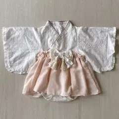 Cottoli ピンク ベビー袴 ロンパース 70cm