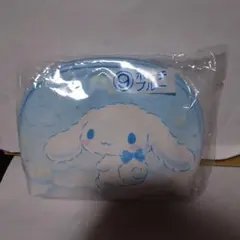 サンリオ　当たりくじ　⑨ポーチ　ブルー　シナモンロール　新品