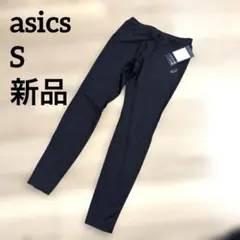 新品　asics ランニング　レギンス　黒　S 速乾性　通気性のサムネイル