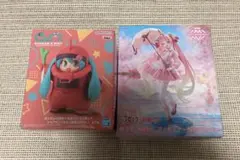 ガンダム45周年×初音ミク　シャアザクぐるみ　桜ミク　フィギュア　セット