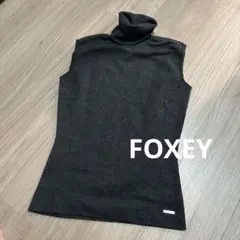 美品/イタリア製/定価5万✨ FOXEYノースリーブニット M フレンチ